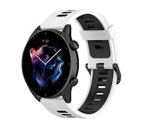 Wownadu Bracelet Quick Release 20mm Bracelet Compatible pour Garmin Vivoactive 5/3/3 Music, Venu/Venu 2 Plus, Venu Sq/Sq Music/Sq 2/Sq 2 Music Bracelets Noir Blanc pour Vivomove 3/Trend/Sport/Style