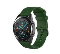 Wownadu Bracelets Quick Release 22MM Compatible Pour Garmin Forerunner 255/265, Venu 3, Vivoactive 4, Compatible Pour Fossil Gen 5/6 44mm Bracelet Remplacement en Silicone Vert