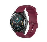 Wownadu Bracelets Quick Release 22MM Compatible Pour Garmin Forerunner 255/265, Venu 3, Vivoactive 4, Compatible Pour Fossil Gen 5/6 44mm Bracelet Remplacement en Silicone Rouge