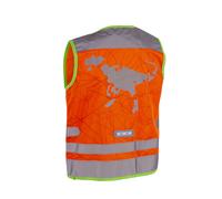 Wowow Gilet de sécurité Nutty Jacket pour enfants orange avec bandes Refl taille S