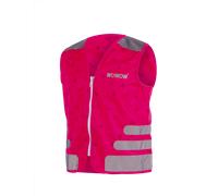 Wowow Gilet réfléchissant enfant Nutty Homme Magenta - Articles de visibilité pour cyclisme XS