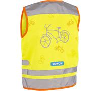Wowow Gilet réfléchissant enfant Nutty Homme Jaune fluo - Articles de visibilité pour cyclisme S