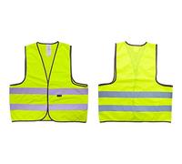 Gilet de sécurité réfléchissant Wowow pour adulte Taille M Jaune et Gris