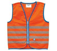 Gilet de sécurité enfant avec bandes réfléchissantes et fermeture à glissière (4
