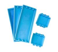 WOWOWO 1 Ensemble Bricolage Artisanat Domino boîte de Rangement résine époxy Moule conteneur Moule en Silicone