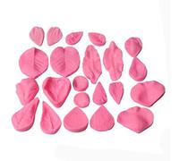 WOWOWO 22 pièces pâte de Gomme Fleur veinage Silicone Fondant moules pour décoration de gâteau de Mariage