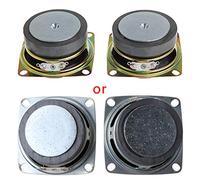 WOWOWO 2Pcs 2 "Pouces 4 Ohm 3 W Haut-Parleur Gamme complète pour Mini Haut-parleurs stéréo boîte d'accessoires