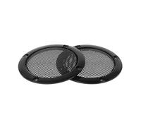 WOWOWO Lot de 2 grilles de haut-parleur 7,6 cm de protection pour cadre de caisson de basses Couverture de grille en acier cercle décoratif Accessoires de bricolage
