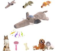 Wowpetsmart Invincible Chewanimals, jouet for chien à mâcher, jouet for chien wowpetsmart, jouets for chiens grinçants résistants, dents sans blessures, réduit l'ennui et l'anxiété chez les chiens(Ele