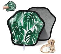 WowPrint 1 gant d'épilation de feuilles de palmier pour chat et chien - Gants électrostatiques réutilisables pour poils d'animaux domestiques - Outil de brosse pour canapé, vêtements, tapis, meubles