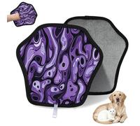 WowPrint Abstract Art Designs Lot de 2 gants d'épilation pour chat et chien - Réutilisables - Électrostatiques - Brosse pour canapé, vêtements, tapis, meubles, siège de voiture