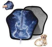 WowPrint Art Water Guitar Lot de 2 gants d'épilation électrostatiques réutilisables pour animal domestique pour canapé, vêtements, tapis, meubles, siège de voiture