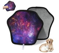 WowPrint Coloré Univers Nebula Gant d'épilation d'animaux pour chat, chien, galaxie, nébuleuse réutilisable, électrostatique, brosse pour canapé, vêtements, tapis, meubles, siège de voiture