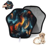 WowPrint Colors Swirl Gant d'épilation pour chat et chien - Réutilisable - Électrostatique - Brosse pour canapé, vêtements, tapis, meubles, siège de voiture