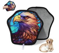 WowPrint Dreamy Animal Eagles Lot de 2 gants d'épilation pour chat et chien - Réutilisables - Électrostatiques - Brosse pour canapé, vêtements, tapis, meubles, siège de voiture