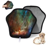 WowPrint Galaxy Nebula Lot de 2 gants d'épilation pour chat et chien Motif galaxie Espace électrostatique réutilisable Brosse pour canapé, vêtements, tapis, meubles, siège de voiture
