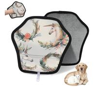 WowPrint Gant d'épilation de cheval et licorne pour chat et chien, réutilisable, électrostatique, brosse pour canapé, vêtements, tapis, meubles, siège de voiture