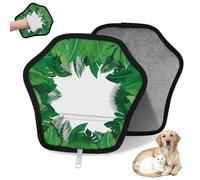 WowPrint Gant d'épilation de feuilles tropicales pour chat et chien - Réutilisables - Électrostatiques - Brosse pour canapé, vêtements, tapis, meubles, siège de voiture