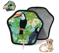 WowPrint Gant d'épilation pour chat, chien, toucan et oiseau - Réutilisable - Électrostatique - Brosse pour canapé, vêtements, tapis, meubles, siège de voiture - 1 lot
