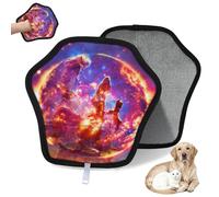 WowPrint Hot Sun On Galaxy Nebula Gant d'épilation d'animaux pour chat et chien Galaxie Gants électrostatiques réutilisables Brosse pour canapé, vêtements, tapis, meubles, siège de voiture