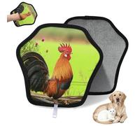 WowPrint Lot de 2 gants d'épilation de coq pour chat et chien - Réutilisables - Électrostatiques - Brosse pour canapé, vêtements, tapis, meubles, siège de voiture