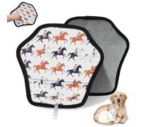 WowPrint Lot de 2 gants d'épilation de jockey pour chat et chien, réutilisables, électrostatiques, brosse pour canapé, vêtements, tapis, meubles, siège de voiture