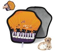 WowPrint Lot de 2 gants d'épilation de piano musical pour chat et chien, réutilisables, électrostatiques, brosse pour canapé, vêtements, tapis, meubles, siège de voiture