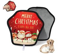 WowPrint Merry Christmas Gant d'épilation pour chat et chien - Réutilisable - Électrostatique - Brosse pour canapé, vêtements, tapis, meubles, siège de voiture