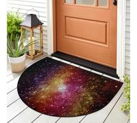 WowPrint Paillasson galaxie et étoiles, planète, tapis d'entrée, tapis de sol pour intérieur et extérieur, lavable, absorbant, antidérapant, 91,4 x 61 cm