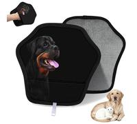 WowPrint Rottweiler Lot de 2 gants d'épilation électrostatiques réutilisables pour chien, chat, chien, brosse pour canapé, vêtements, tapis, meubles, siège de voiture