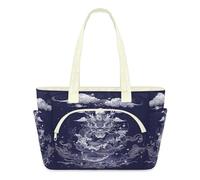 WowPrint Sac fourre-tout Art Dragon pour femme - Léger - Matelassé - Grande sacoche à fermeture éclair - Sac à bandoulière pour voyage, travail, salle de sport