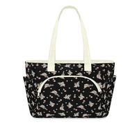 WowPrint Sac fourre-tout avec motif koala et fleurs pour femme, sac à main léger matelassé avec fermeture éclair, grande mallette, sac à bandoulière pour voyage, travail, salle de sport