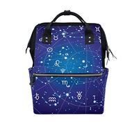 WowPrint Sac fourre-tout pour couches Galaxy Constellation Grande capacité Organisateur Multifonction Sac à dos de voyage pour soins de bébé