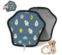 WowPrint Sweet Dreams Gant d'épilation de mouton pour chat, chien, mouton amusant, réutilisable, électrostatique, brosse pour canapé, vêtements, tapis, meubles, siège de voiture