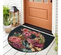 WowPrint Tapis d'entrée motif lettre B pour intérieur et extérieur, lavable, absorbant, antidérapant, 91,4 x 61 cm