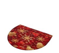 WowPrint Tapis d'entrée sur le thème des flocons de neige pour intérieur et extérieur, lavable, absorbant, antidérapant, 91,4 x 61 cm