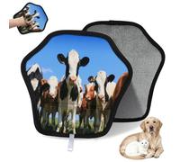WowPrint The Field On Calve Lot de 2 gants d'épilation pour chat, chien, veau et vache - Réutilisables - Pour canapé, vêtements, tapis, meubles, siège de voiture