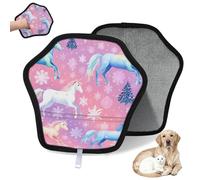 WowPrint Uicorn Lot de 2 gants d'épilation de poils d'animaux domestiques pour chat et chien - Réutilisables - Électrostatiques - Brosse pour canapé, vêtements, tapis, meubles, siège de voiture