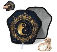 WowPrint Yin Yang Tai Chi Gant d'épilation pour chat et chien Gants électrostatiques réutilisables Brosse pour canapé, vêtements, tapis, meubles, siège de voiture