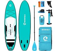 WOWSEA Trophy T2 Stand Up Paddle Board Gonflable, Durable Et Stable Touring Paddle Board Gonflable, Pêche & Yoga Paddle Gonflable Adulte, 325cm L x 81.5cm W x 15cm H iSUP Avec Kit D'accessoires (Vert)