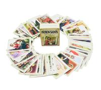 Wowser Lot de 52 jeux de cartes des saints patrons, histoires ducatives, leons d'cole du dimanche et activits de l'glise catholique