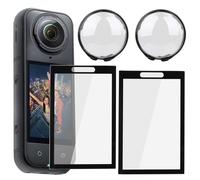 Wowsofty 2 pièces Protection Écran pour Insta360 X5, Film protecteur pour Insta 360 X5 accessoires, Dureté Ultra HD, Résistant aux rayures，Anti-Rayures,Installation Facile, Vision Ultra-Claire