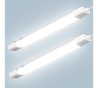 wowspeed 120cm Reglette LED avec Détecteur de Mouvement, 30W 3200LM Neon LED, Blanc Froid 6500K, étanche IP65, Plafonnier pour Garage, Entrepôt, Atelier, Bureau - 2 Pièce