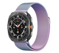 Wowstrap Bracelet magnétique pour Samsung Galaxy Watch Ultra 47 mm pour homme/femme, bracelet en acier inoxydable à boucle milanaise pour Samsung Watch Ultra 47 mm, brassard en maille en un clic