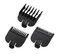 Wowteam Lot de 3 protections de tondeuse compatibles avec la plupart des tondeuses Wahl et Babyliss FX870, guides de rechange - 0,6 cm, 0,3 cm, 3/16 po, noir