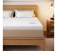 Wowttrelax Surmatelas 90x190 cm, 6cm Surmatelas Memoire de Forme, sur Matelas 1 Personnes avec Housse Amovible et Lavable, Confort Respirant, Sommeil Réparateur (90x190x6cm)