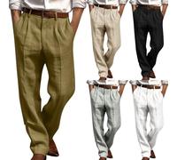 WOXIHUAN Homme Pantalon à Plis Pantalon à Jambes Larges Pantalons de Couleur Unie Trousers Décontracté pour Hommes Pants avec Poches Pant Pantalón Casual Pantalon Mode Haute Qualité