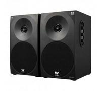 Woxter Dynamic Line 410 BT - Haut-parleur stéréo 2.0 150W de Power,Bluetooth, bois, woofer de 4 pouces, 2 tweeters, 3,5 mm, RCA, Control Volume, Treble, Bass, Bookself-haut-parleur, couleur noir