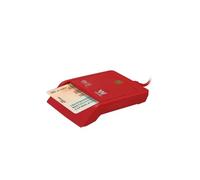 Woxter PE26-145 Intérieur USB 2.0 Rouge lecteur de cartes à puce - lecteurs de cartes à puce (USB 2.0, Windows 10 Education x64,Windows 10 Enterprise,Windows 10 Enterprise x64,Window)