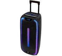 Woxter Rock'n'Roller St - Trolley Conférencier avec Fonction de Karaoké, 100W, éclairage LED, Bluetooth, Lecteur SD/USB, FM, AUX,